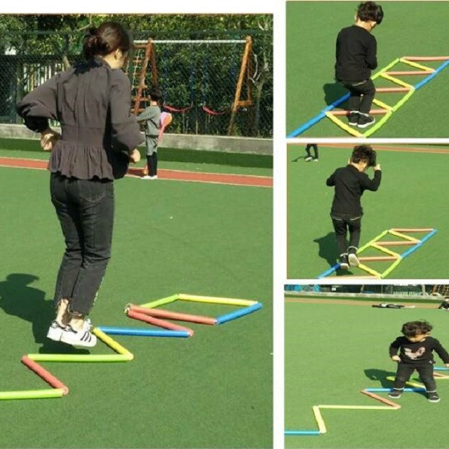 

21 Sections / Set Children Sense Fun Sponge Jump Lattice Sports Jump Rope Ladder Outdoor Parent-child Game Jump Toys