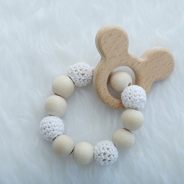 

Baby Cart Wooden Handstring Hanging Baby Bed Hanging(White)