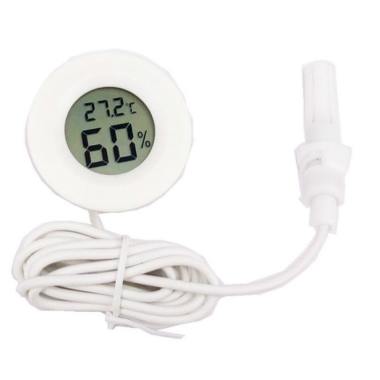 

FY-12 Embedded Electronic Digital Temperature Hygrometer with Probe(White)