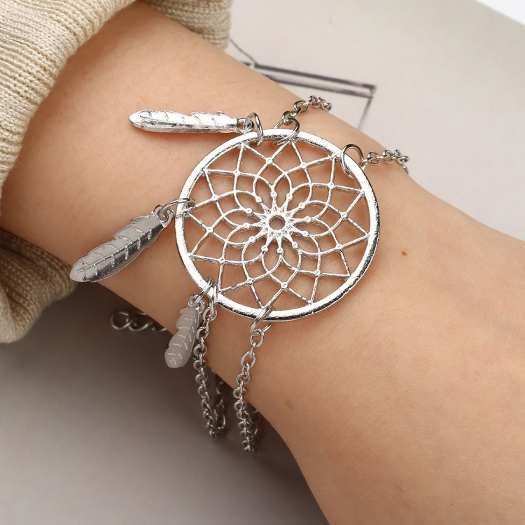 

Silver Color Dreamcatcher Charm Bracelets For Women