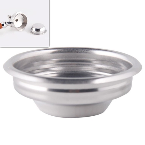 

Semi-automatic Coffee Machine Stainless Steel Powder Bowl Brewing Head Filter Bottomless Handle Filter, Specification:Single Cup, Size:58mm Universal