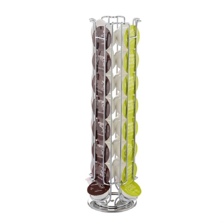 

Electroplated Metal Coffee Capsule Holder 32 Granules Coffee Milk Ball Rack Storage Rack