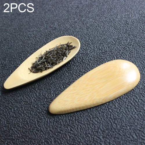 

2 PCS Cute Melon seed shape Handmade Mini Bamboo Tea Scoops Kung Fu Tea Spoon Black Green Tea Shovel