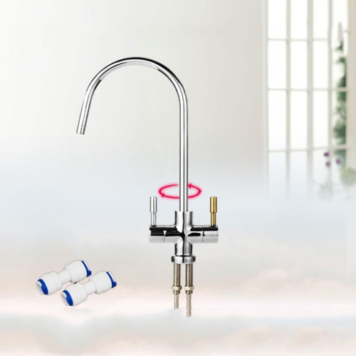 

RO185 Water Purifier Universal Faucet for Truliva/Litree/Angel/Midea, Style:2 Points Luxury Double Tap