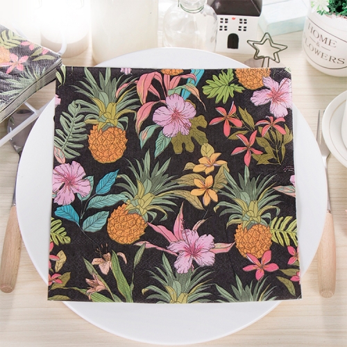 

5 PCS Colorful Printed Wedding Banquet Napkins Placemats