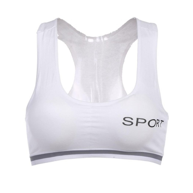

Women Sports Vest Wide Shoulder Cotton Underwear, Size:One Size(White)