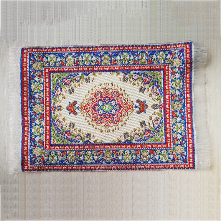 

3 PCS Doll House Toy Miniature Woven Carpet