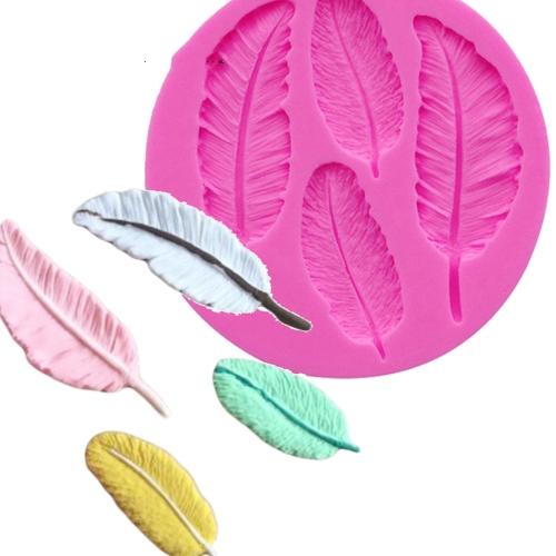 

3 PCS Feather Silicone Mold Fondant Cake Chocolate Decoration Mold