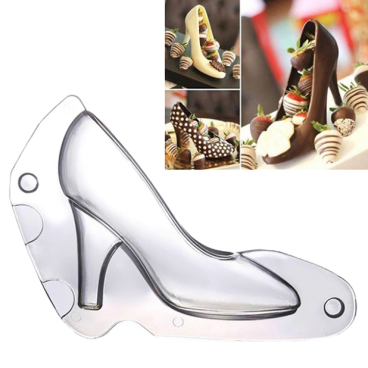 

2 PCS 3D Chocolate Mold Fondant Cake Ladies High Heel Mold(Small P033)