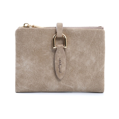 

Short Purses Vintage PU Leather Lady Women Wallet Hand Bag(Light Coffee)