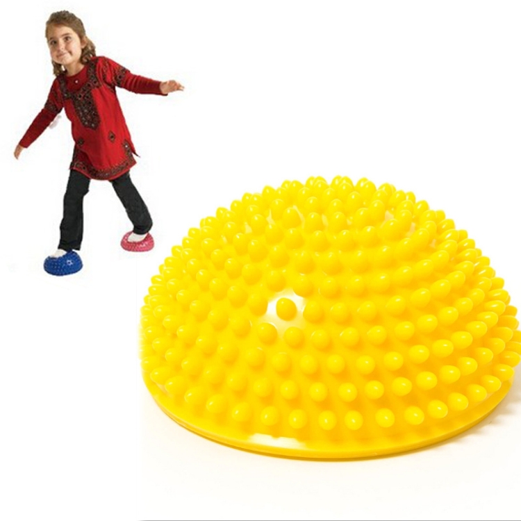 

Hemisphere Balance Stepping Stones Durian Spiky Massage Ball Sensory Integration Indoor Outdoor Games Toys for Kids Children(Yellow)