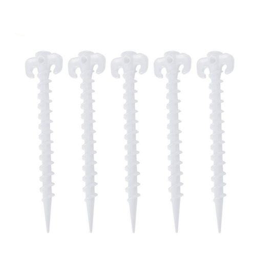 

10 PCS/Set Luminous Camping Canopy Tent Ground Screw Pegs Horn Nails Outdoor Climbing Tent Plastic Nails Tent Accessories