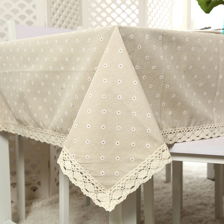

Lace Tablecloth Coffee Table Multifunctional Cover Towel, Size:90x90cm