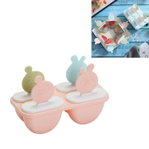 

Creative Cute DIY Cartoon Combination Popsicle Ice Cream Mould, Style:Popsicle(Pink)