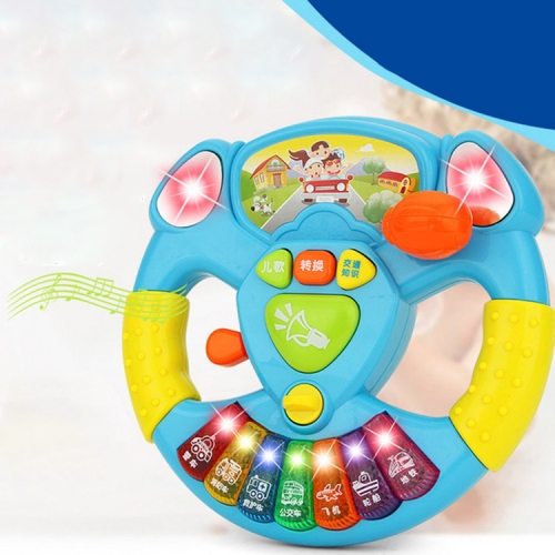 

Cartoon Steering Wheel Musical Handbell Early Education Machine Children Electric Music Toy