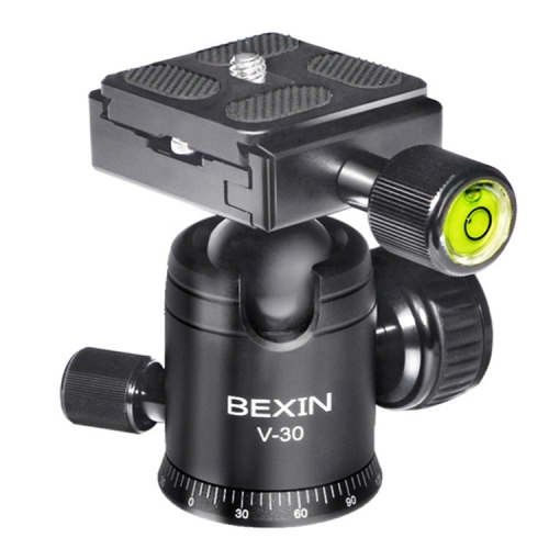 

BEXIN 360 Degree Rotation Aluminum Alloy Tripod 30mm Ball Head with Quick Release Plate
