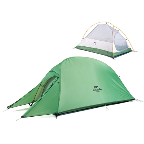 

Naturehike NH15T002-T1 Ultralight Tent Outdoor Camping Rainproof Tent, Colour:210T Plaid Bud Green, Style:Single