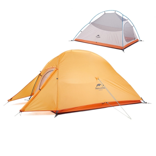 

Naturehike NH15T002-T1 Ultralight Tent Outdoor Camping Rainproof Tent, Colour:210T Plaid Beeswax Orange, Style:2 People