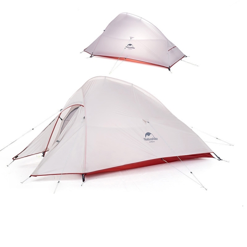 

Naturehike NH15T002-T1 Ultralight Tent Outdoor Camping Rainproof Tent, Colour:20D Silicone Light Gray, Style:2 People