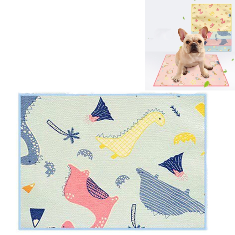 

Summer Pet Waterproof Cooling Breathable Double-sided Mat, Size:XL 87x58cm(Blue)