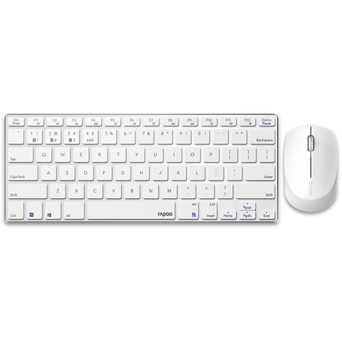 

Rapoo 9000G 78 Keys Multi-modes Wireless Keyboard and Mouse Set(White)