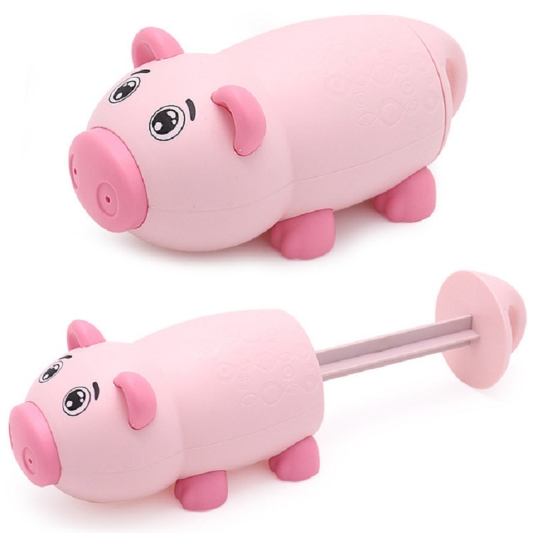 

3 PCS Piggy Water Gun Outdoor Beach Water Spray Baby Bath Play Toy(Pink)