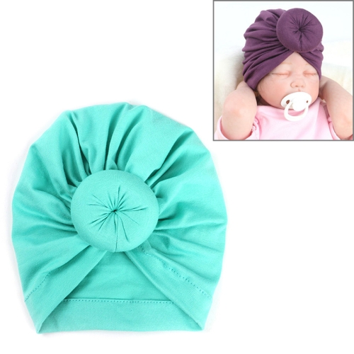 

Toddler Infant Baby Kids Cotton Turban Knot Bunny Ear Hat Head Wrap Headband(Light green)