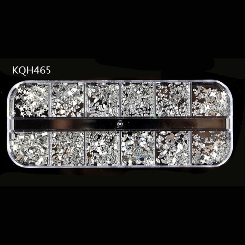 

3 PCS Rhinestones 3D Crystal Clear Stones Gems Pearl DIY Nail Art Decorations(KQH465)