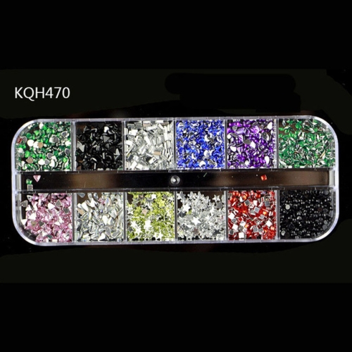 

3 PCS Rhinestones 3D Crystal Clear Stones Gems Pearl DIY Nail Art Decorations(KQH470)