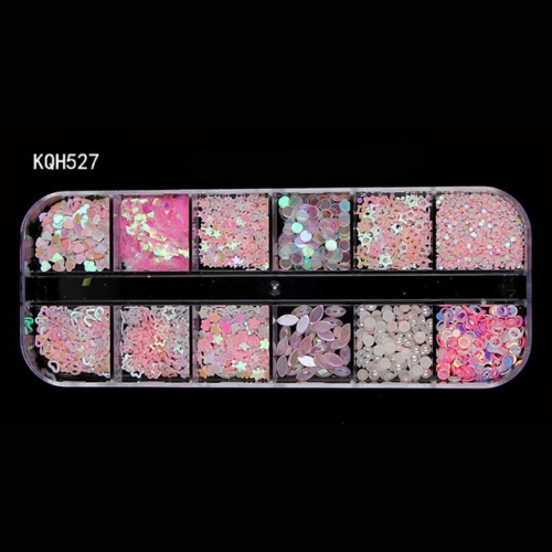 

3 PCS Rhinestones 3D Crystal Clear Stones Gems Pearl DIY Nail Art Decorations(KQH527)