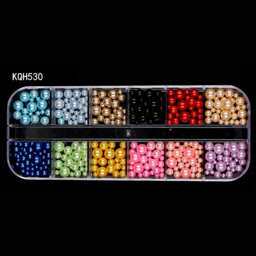 

3 PCS Rhinestones 3D Crystal Clear Stones Gems Pearl DIY Nail Art Decorations(KQH530)