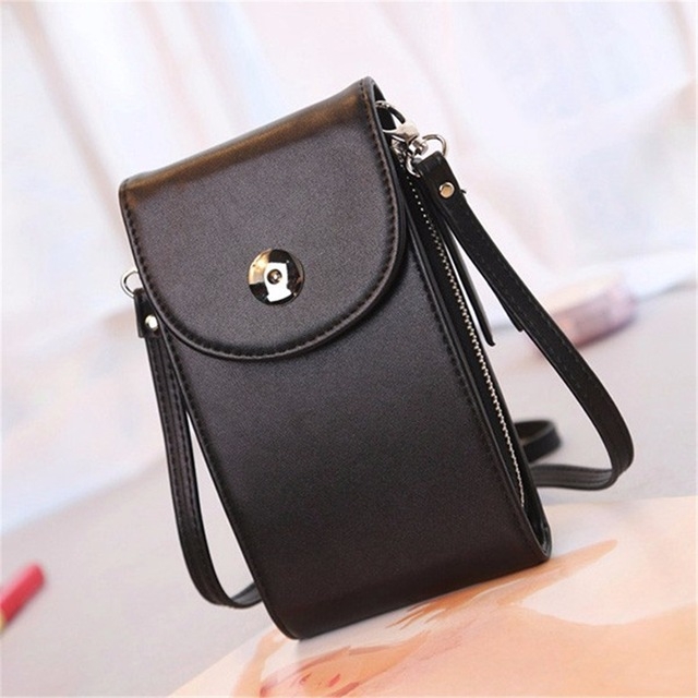 

Women Handbags Mini Cell Phone Bags Simple Small Crossbody Bags Casual Ladies Flap Shoulder Bag(Black)
