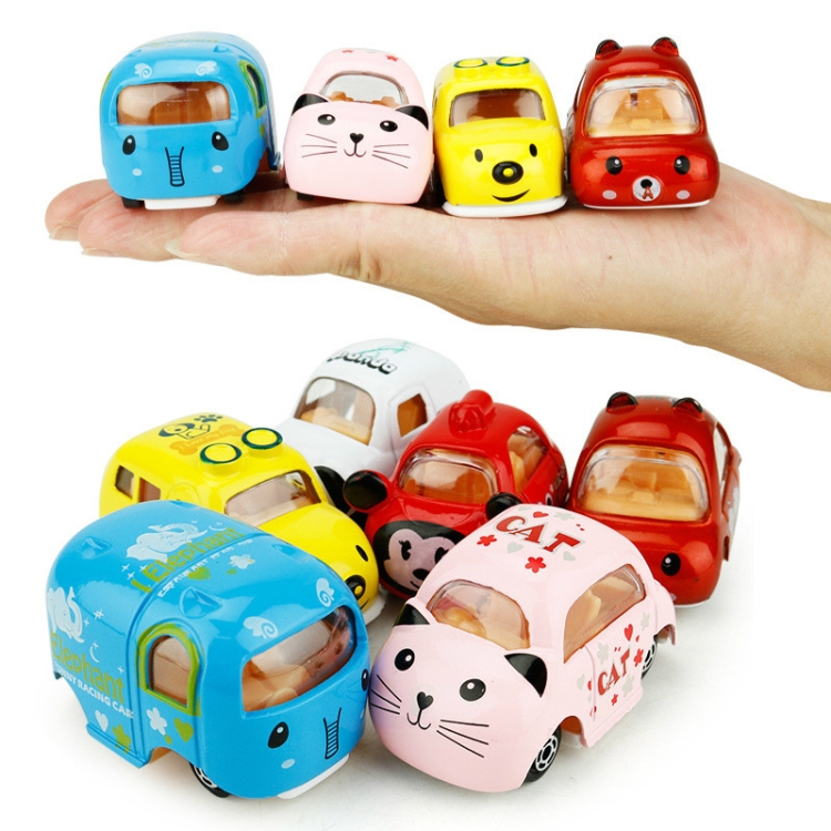 

Mini Alloy Model Car Cartoon Inertia Toy Car Children Education Toys(Random Color)