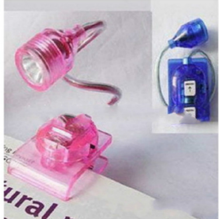 

3 PCS Mini Portable Clip Style LED Reading Light, Random Color Delivery