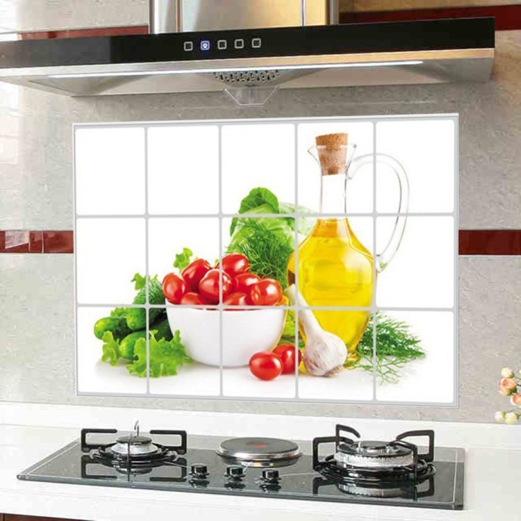 

2PCS Vegetable Kitchen Stickers Oil-proof Stickers Antifouling Stickers Home Wall Stickers