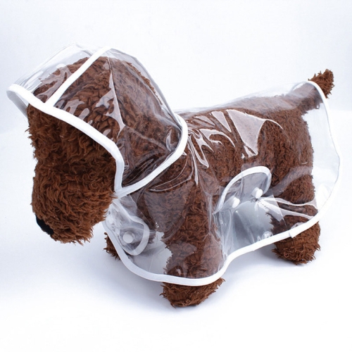 

Waterproof Transparent Raincoat Clothing for Pet Dog, Size:XL(Transparent)