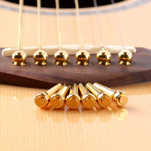 

6 PCS Universal Guitar String Nail Folk Ballad Cone Guitar Accessories(Copper)