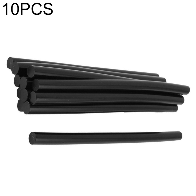 

10 PCS 11mm Dia Soldering Iron Black Hot Melt Glue Sticks, Length: 270mm