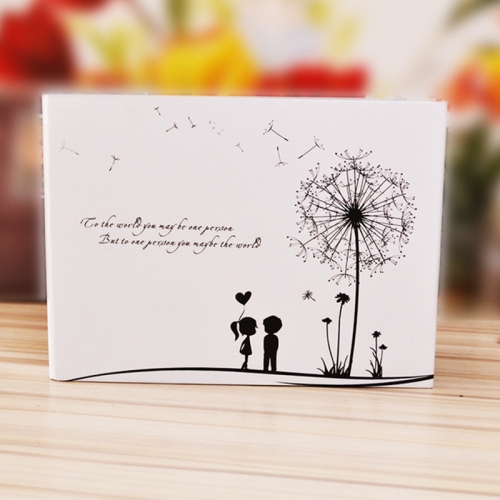 

Vintage Dandelion Couple Wedding Photos Family Memory DIY Handmade Album Children Album(Black)