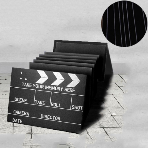 

Movie Board Paste Accordion Folding Creative DIY Manual Album Book(Black Card)