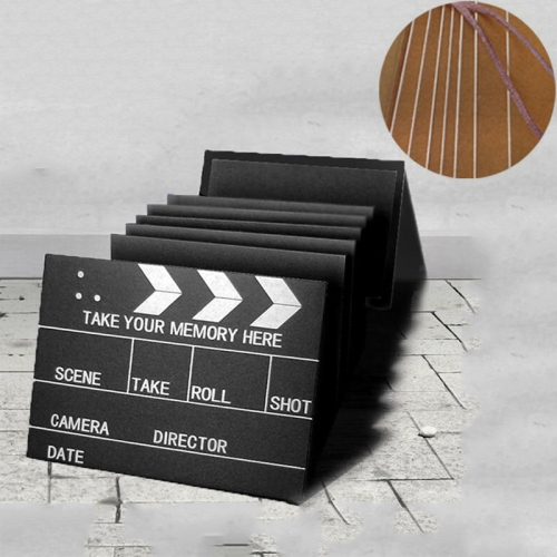 

Movie Board Paste Accordion Folding Creative DIY Manual Album Book(Cow Card)