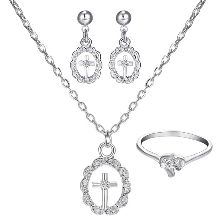 

Classic Simple Rhinestone Geometric Ladies Jewelry Set(1501208C0)