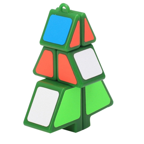 

Creative Magic Cube Christmas Gift Pendant Children Educational Toys(Green)