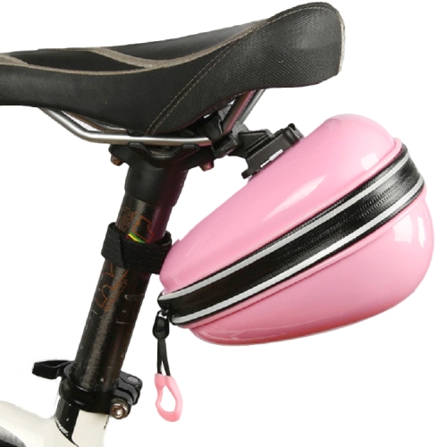 

Waterproof Bicycle Bag Mini Cushion Bag Mountain Bike Hard Shell Tail Bag(Pink)
