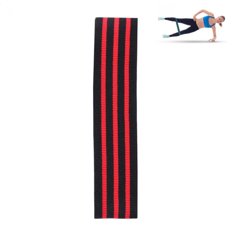 

Three-color Stripe Yoga Belt Looped Latex Silk Non-slip Tension Band, Size:M(Red)