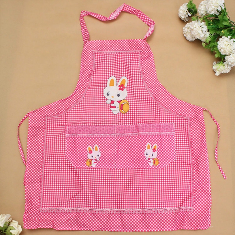 

Cartoon Bunny Pattern Sleeveless Apron(Pink)