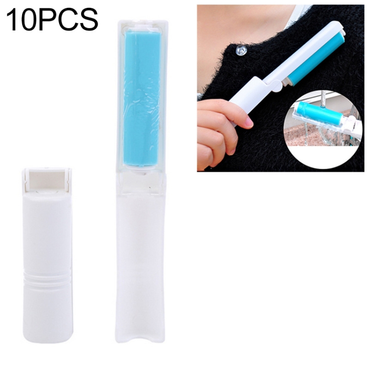 

10 PCS Sticky Portable Washable Dust Lint Roller With Cover(Random color delivery)