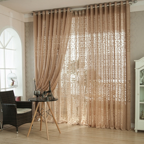 Sunsky 2m Breathable Blackout Bedroom, Light Brown Living Room Curtains