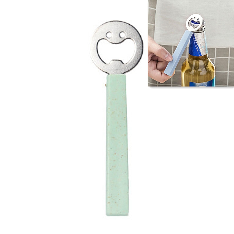 

Stainless Steel Multifunctional Smiley Bottle Opener Creative Drink Bottle Opener(Green)