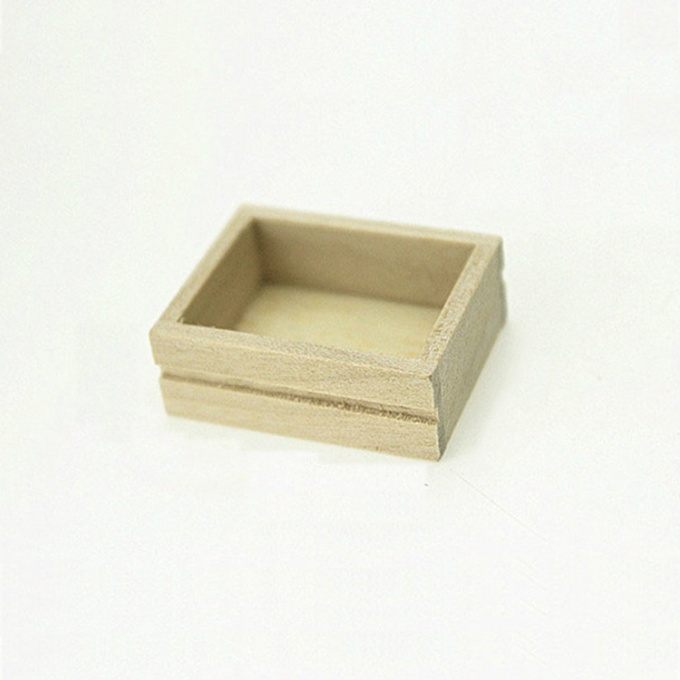 

3 PCS Toy House Accessories Mini Wooden Box(Small)